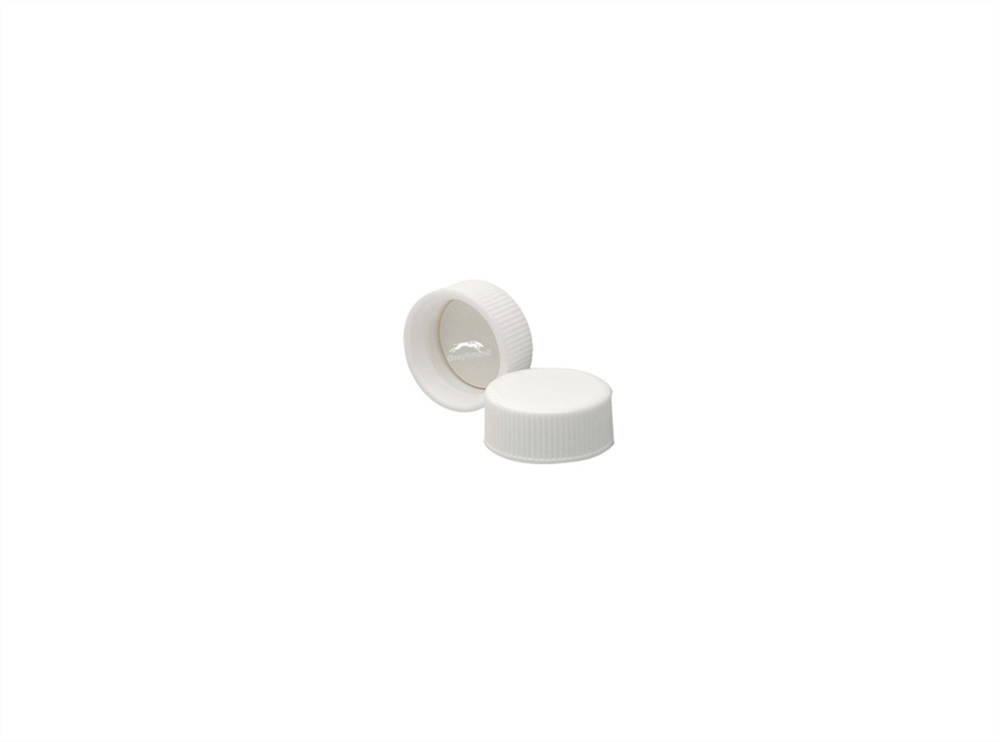 Picture of 24-414 Solid Top Screw Cap, White Polypropylene, Unlined